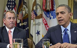 John Boehner and President Obama