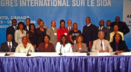 Black leaders gather at XVI International AIDS Conference in Toronto in August 2006.