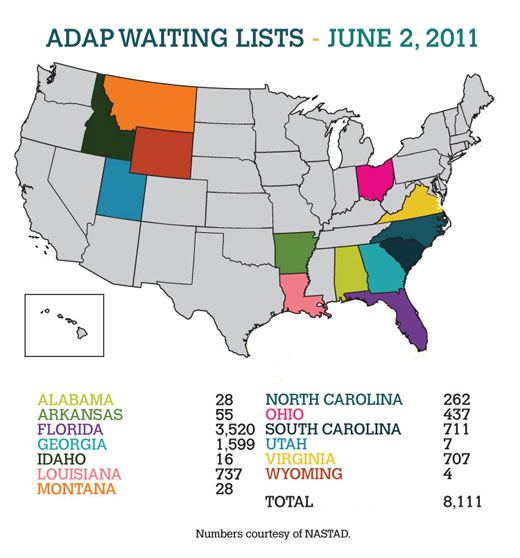 ADAP Waiting Lists -- June 2, 2011