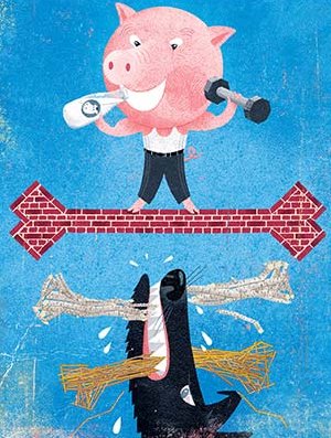 Boning Up on Bone Health. Illustration: Ian Phillips/i2iart.com.