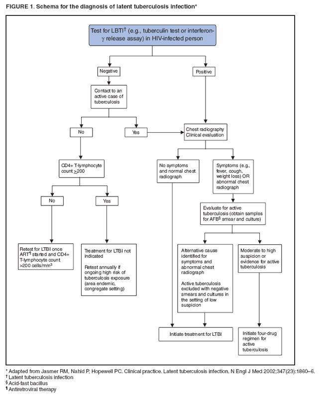 FIGURE 1. Schema for the diagnosis of latent tuberculosis infection