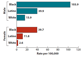 Estimated Rate of New HIV Infections, 2009, by Gender and Race/Ethnicity