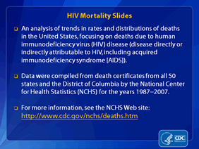 Slide 2: HIV Mortality Slide