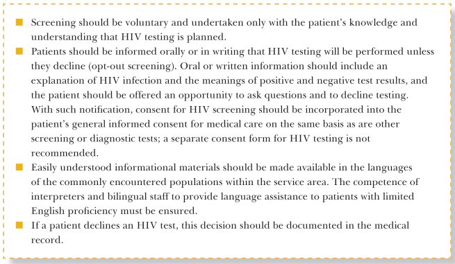 Table 2. CDC Advice on Consent and Pretest Information