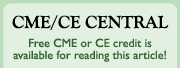 Earn free CME or CE credit for reading this article!