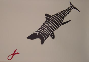"La Discriminacion," art from the Global Village of the International AIDS Conference