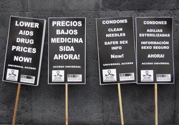 Signs from the Universal Access March