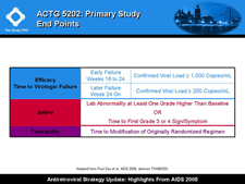 ACTG 5202: Primary Study Endpoints