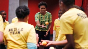 Mrs. Obama in Capetown