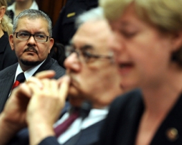 From left, Sanchez, Frank and Baldwin; photo by: Tom Williams/HRC