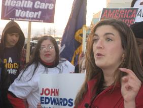 C2EA-SC's Karen Bates listens to Edwards