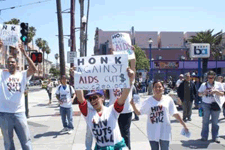 YAI participants protesting in San Francisco