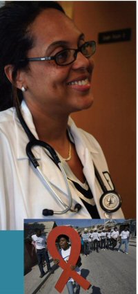 Dr. Vaty Poitevien, and Haitian HIV advocates.