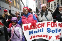 Haitian-Americans march through NYC.