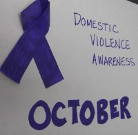 Domestic violence awareness month poster
