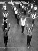 Ex-President William Howard Taft exercises with the Home Defense Guards (WWI)