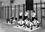 Young women's exercise class, c. 1937. R. Colorado, Fotografo, Puerto Rico