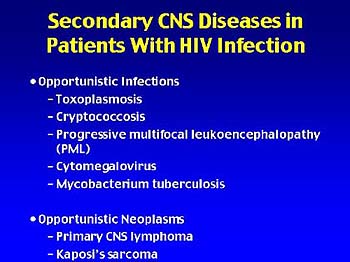 Manifestations of CNS Effects in HIV Infection