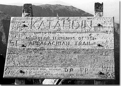 Mount Katahdin, northern terminus of the Appalachian Trail