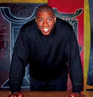Magic Johnson. Photo by Greg McNeal