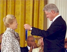 Dr. Krim and President Clinton