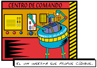 El VIH inserta sus propios c�digos.