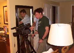Fred Schaich, IFARA, and Greg Fowler at work during production.