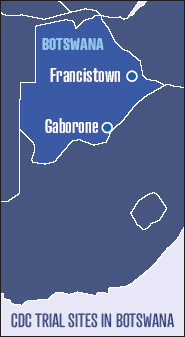 CDC Trial Sites in Botswana