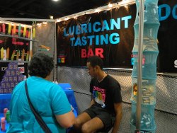CONDOMIZE!'s Lubricant Tasting Bar -- really.