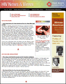 newsletter screen shot