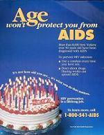 Age won't protect you from AIDS