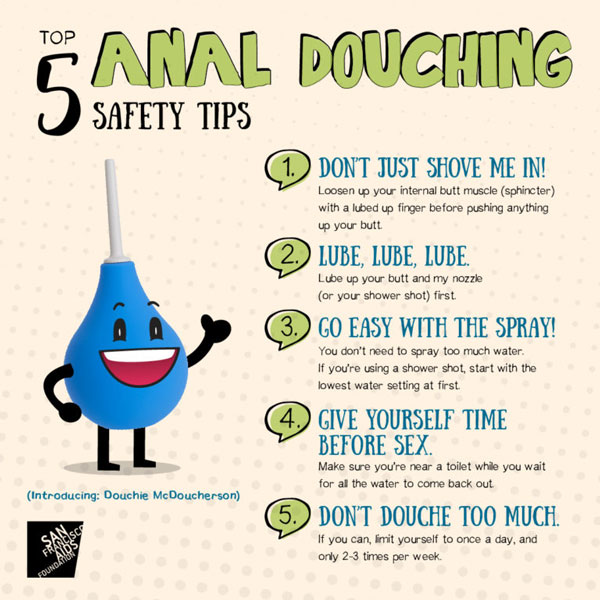 Top 5 Anal Douching Safety Tips Hivaids Resource Center For Gay Men 0300