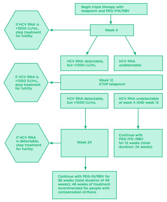 Fig 2. Telaprevir: Treatment-Naive Algorithm