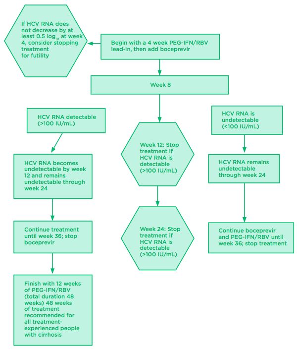 Fig 3. Boceprevir: Treatment-Experienced Algorithm