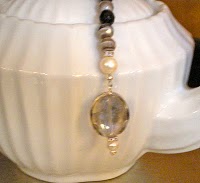 Tiger's Eye, Freshwater Pearls and Angelic Crystal Tea Bracelet