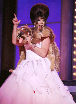 Miss Alaska -- Bridgetta Nowear -- in the evening gown competition. Photo: JPI Studios.