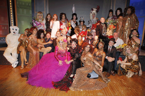 Onstage after the show.