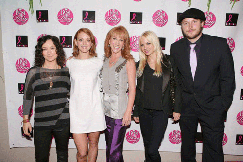 Celebrity judges Sara Gilbert, Jayma Mays, Kathy Griffin, Anna Faris and Chris Pratt. Photo: JPI Studios.