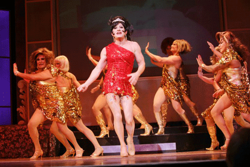 Opening number with Lotta Slots and the Italian Greyhounds. Photo: JPI Studios.