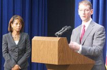 Crowley at the White House during the launching of the National HIV/AIDS Strategy. Credit: Larry Bryant. LB Photography.