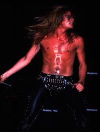 Sebastian Bach (without the offensive t-shirt).