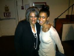 Rae Lewis-Thornton and friend.