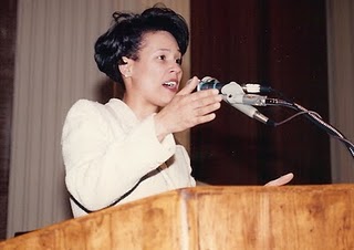 Speaking at Rainbow/PUSH national headquarters.