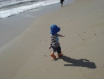 child on beach