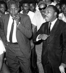 Rustin Baynard and Martin Luther King Jr.