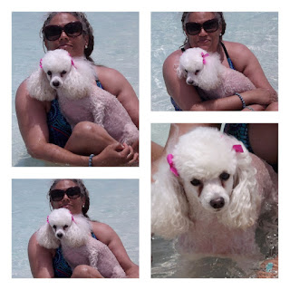 Me and Sophie in the Ocean in Turks and Caicos.