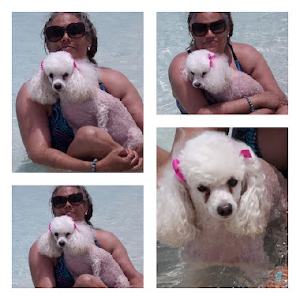 Me and Sophie in the ocean in Turks and Caicos.