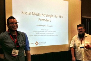 David (on right) and me at our presentation.