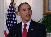 Click to watch a video of Obama's speech