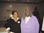 Women Alive Treatment Adherence Educator Norma Guerra and Executive Director Carrie Broadus at the Ms. Foundation Women and AIDS Fund Convening in December 2004.